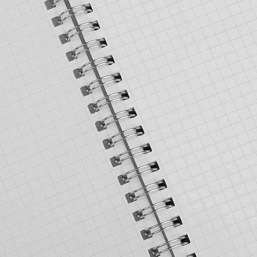 Image of amazon basics Graph Paper Notebook | A5 Graph Grid Spiral Notebooks | 480 Pages, 100 GSM | 5.5 inch x 8.3 inch | Durable | Acid-Free | Set of 3