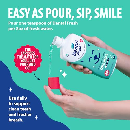 Image of Dental Fresh Water Additive for Dogs and Cats, Clean Teeth and Fresh Breath, Daily Pet Oral Care Just Add to Water, Flavorless, 8 fl oz