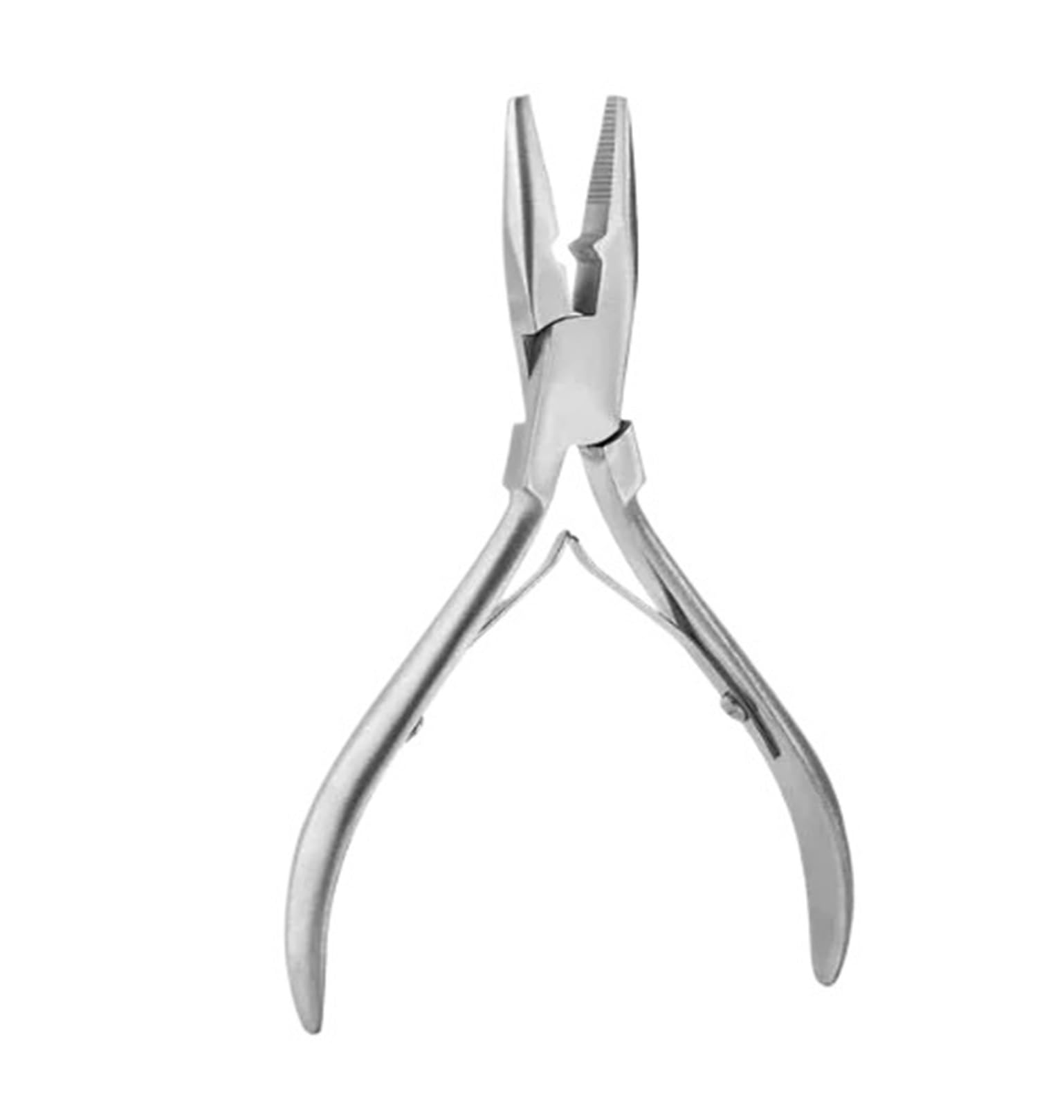 Lizhayg Silver Hair Extension Pliers Professional Hair Extension Plier Weft Application Pliers Micro Link Beads Closer Plier(Silver)
