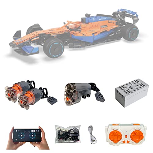 Super Motor und Fernbedienung Upgrade Zubehör Set für Lego Technic 42141 McLaren Formel 1 Rennauto, kompatibel mit Lego 42141 (Set enthält kein Modell) Cover