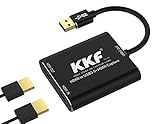 KKF HDMI Video Capture Card 4K, USB3.0 1080P 60FPS HD Ultra-Low Latency, Game Capture Device Work with PS5 PS4 Xbox Nintendo Switch DSLR for Twitch YouTube Live Streaming and Recording