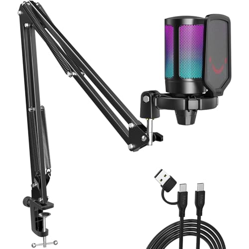 FIFINE A6T USB Gaming Condenser Microphone Kit