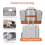 Travel Duffle Bag, Weekender Bags for Women Carry On Travel Bag Overnight Bag with Shoe Compartment Toiletry Bag - Image 5