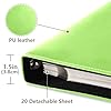 Grass Green Photo Albums Large Capacity Picture Albums Leather Photo Albums with 20 Pages #3