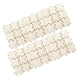 CLISPEED 150 piezas Rompecabezas de Madera DIY de Juguetes Educativos Creativos para Bloques Lisos para Manualidades y Decoración Didáctico para Niñas