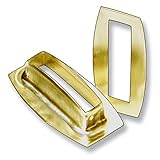  Sacabocados, 38 x 8 mm, rectangular, ojal ranurado de latón, 500 unidades