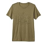 Segeln Cartoon Look Bootfahren Segelausbildung Premium T-Shirt
