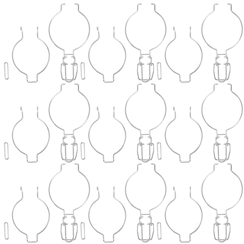 Amosfun 10 cierres de acero inoxidable sellados para tarros herméticos y seguros, fáciles de usar para recipientes de cristal, ideales para aplicaciones interiores y exteriores