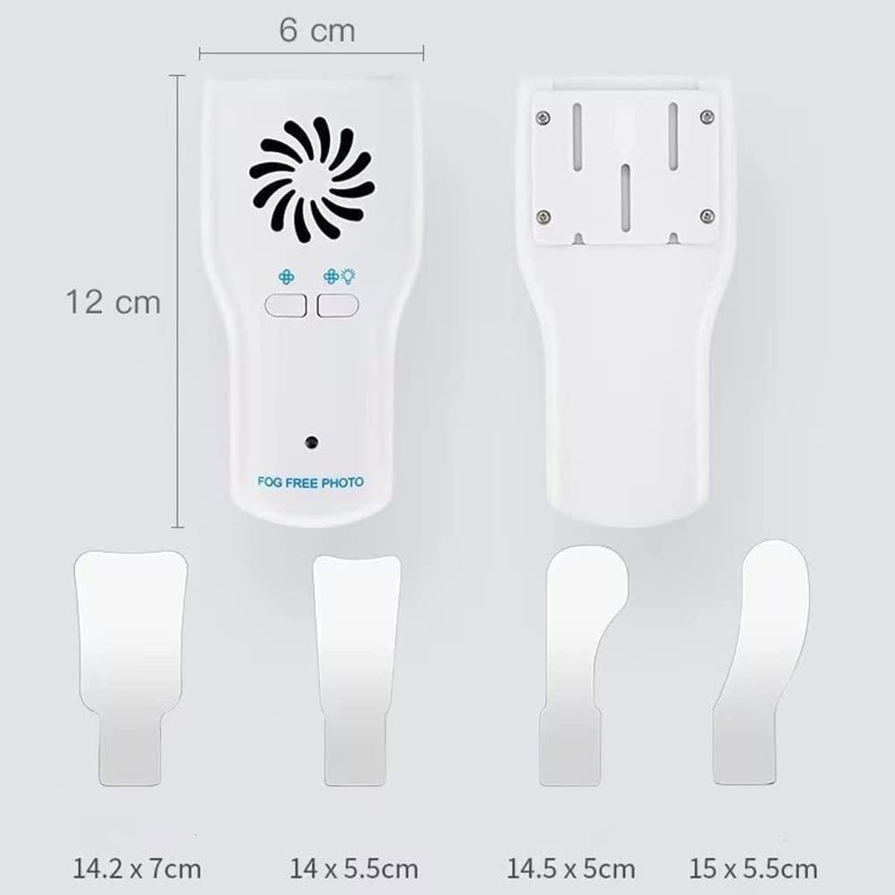 Dental zweiseitigen Reflektor fotografischen, Dental Fotografie Spiegel | Anti-Beschlag Intraoral Spiegel mit LED-Griff, Zahnarzt Oral Care Tool