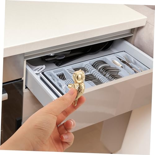 Tirador metálico para muebles con diseño de búho para renovar cajoneras 8