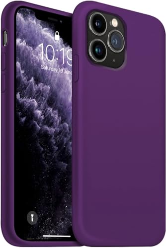 Image of Back Cover for iPhone 13 Pro Case,[Military Shockproof Protection] Liquid Silicone Case with [Soft Anti-Scratch Microfiber Lining for iPhone 13 Pro (Wine Red)