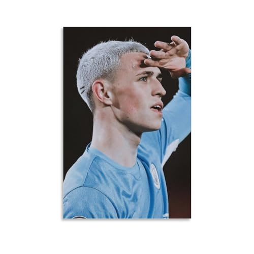 Philip Walter Fodenフィル・フォーデン サッカー選手 アートポスター (17) キャンバス アートパネル ポスター 壁アート モダン リビング ベッドルーム 部屋飾り 油彩画08x12inch(20x30cm)