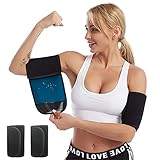 Alta calidad: entrenador de brazo femenino, con tejido de polímero plateado que atrapa el calor en el interior, puede aumentar la temperatura natural del brazo y estimular la sudoración a través de cualquier tipo de actividad deportiva. Este brazalete sin neopreno puede proteger tus brazos, no irrita la piel y es fácil de limpiar.