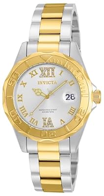 Invicta Pro Diver - Orologio da Donna in Acciaio Inossidabile con Movimento al Quarzo, Bicolore/Argento - 38 mm