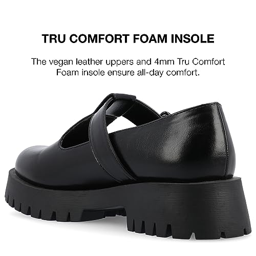 Journee Collection Womens Faux Leather Buckle Mary Janes4
