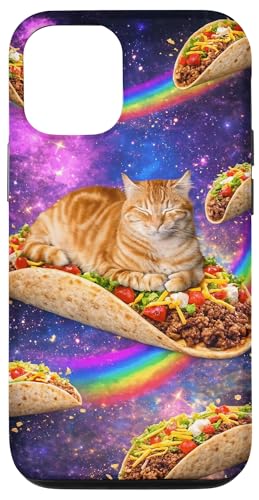 Cosmic Cat �^�R�X ���Q �X�y�[�X ���F �L �H�� ���[���A �X�}�z�P�[�X iPhone 12/12 Pro �p