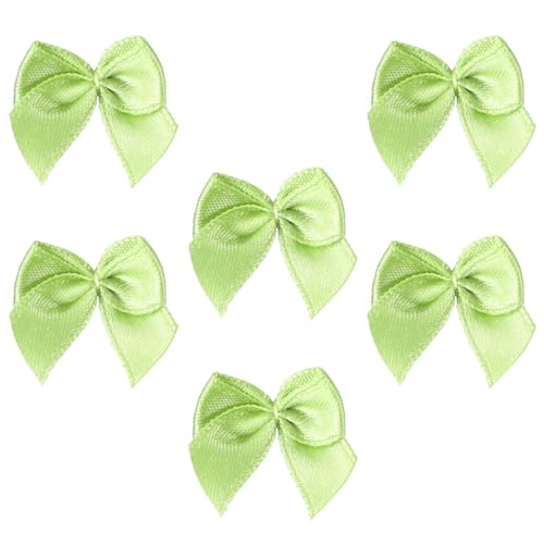 NAMOARLY 100 Lazos Pelo de Cinta Verde Hechos a Mano, Accesorios Multiusos para Cabello, Ideales para Manualidades y Decoración en Cumpleaños o Shower