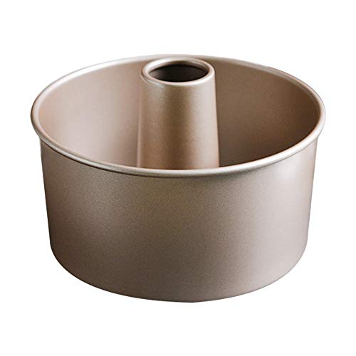 Bakerdream Nonstick Angel Food Pans Baking cake Mould with Removable Bottom Angel Food Cake Pan Tube Cake Pan (6inch)