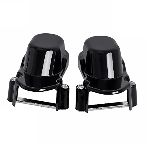 Motorcycle Black Rear Axle Nut Cover Bolt Cap Kit Fork Tube Cap For Harley Sportster Iron Xl 883 1200 48 72 2005-2017 (Pack 2) #TOP3