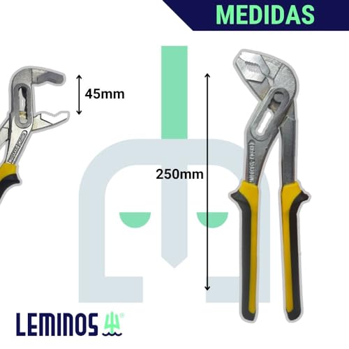 Alicate Bomba D'agua Bico Papagaio Niquelado Cano Ajustável Reforçado Profissional 10pol