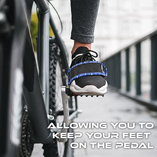 Onipax Outdoor Bike Pedal Straps Toe Clips Straps Tape 2 Pcs (Blue Camouflage) #TOP6