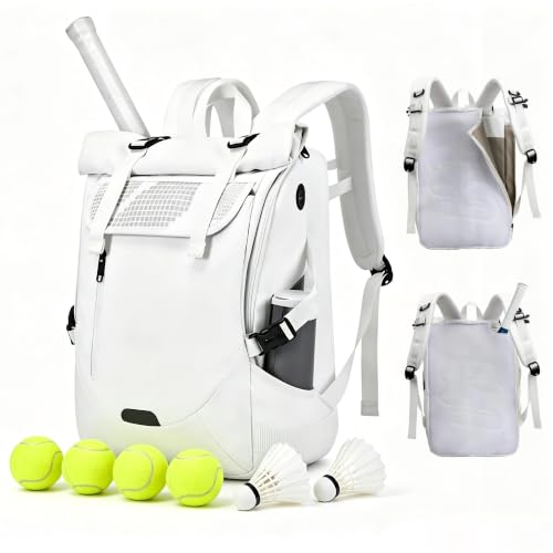 Bolsa de tenis y bádminton para hombre y mujer con sección especial para zapatillas