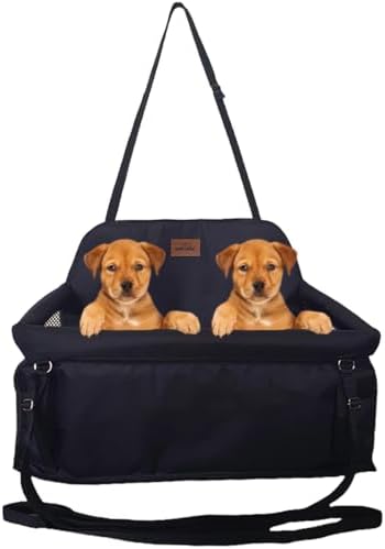 Cadeirinha Assento Dupla Para Viajar Com 2 Pets no Carro Cães Gat...