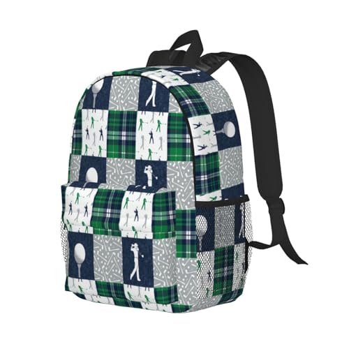 Golf Backpack, Golf Laptop Backpack Cute Funny Sports Golf Ball Casual Daypack Travel Backpack Bag2