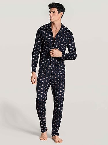CALIDA pyjama homme haut de gamme en coton interlock doux - 2