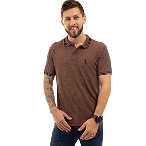 Kit 3 Camisa Polo Masculina Piquet com Viscose John Pull