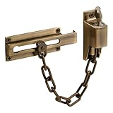 Prime-Line Products U 9914 Keyed Chain Door Guard, Antique Brass Finish