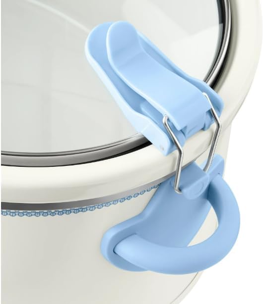 Stunning 6-Quart Programmable Portable Slow Cooker with Touchscreen, Locking Lid, Durable Stoneware- Floral