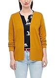 langer Bundabschluss am Saum s.Oliver Damen 120.11.899.17.150.1277391 Strickjacke, Yellow, 46