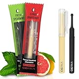 Cigtrus Craving Relief Inhaler, Natural Quit Smoking Substitute, Nicotine & Tobacco-Free, Cigtrus Non-Electric Solution (Citrus Grapefruit & Spearmint) - Pack of 2