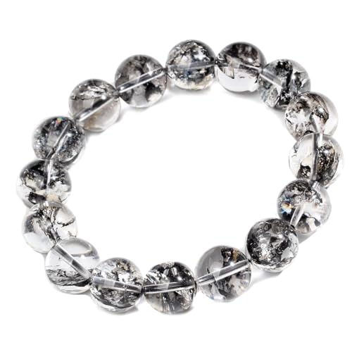 ハーキマーダイヤモンド ブレスレット ドリームクリスタル 水晶 天然石 パワーストーン 1巻 天然石卸専門 (8-9mm【15cm】)