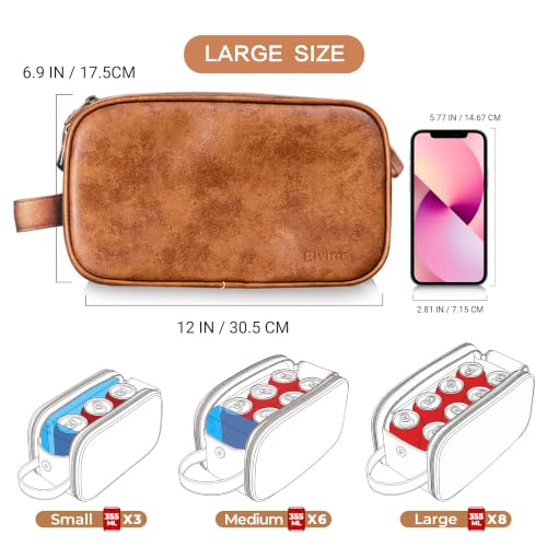 Elviros PU Leather Shaving Dopp Kit