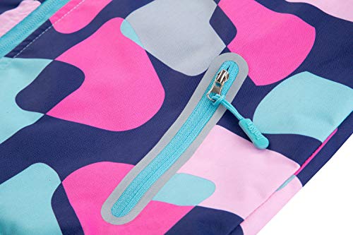 M2C Girls Hooded Fleece Lined Water Resistant Jackets Purple 4/5 #TOP4