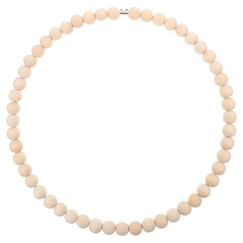 VICASKY 7.8 Inch DIY Wood Beaded Wreath Ring for Craft