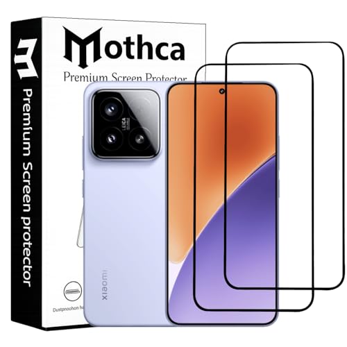 Image of Mothca Military-Grade Tempered Glass Screen Protector Compatible for Xiaomi 15 with Edge to Edge Coverage - Case Friendly, Anti-Scratch & Bubble-Free Installation Kit (Pack of 2)