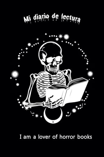 Reading Journal: Version Horror books: Diario de lectura para amantes de los libros, +50 resenas, retos de lectura, hojas de col