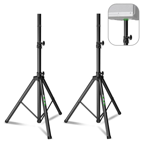 NiuNyuNeu Pair of Speaker Tripod Stands 43.7"-70.8" PA DJ 35mm Mount Insert