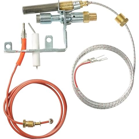 R-3624 14D0473 55464 PP231 103779-01 NG8218 NG ODS Milivolt Fireplace Pilot Assembly Replacement CIVF-25C CIVF-25 VFH-33M VFHS-20R Thermopile Thermocouple Compatible with Desa FMI Empire Majestic Cover