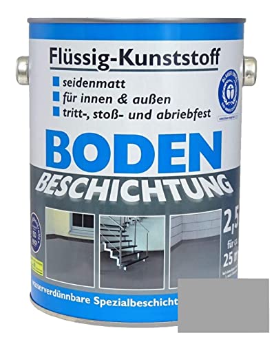 Wilckens Farben Bodenversiegelung 2,5 Liter Betonbeschichtung Silbergrau 7001 S0p5v05u