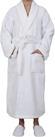 Luxury Turkish Cotton Bathrobe, Unisex, High Absorbency & Soft