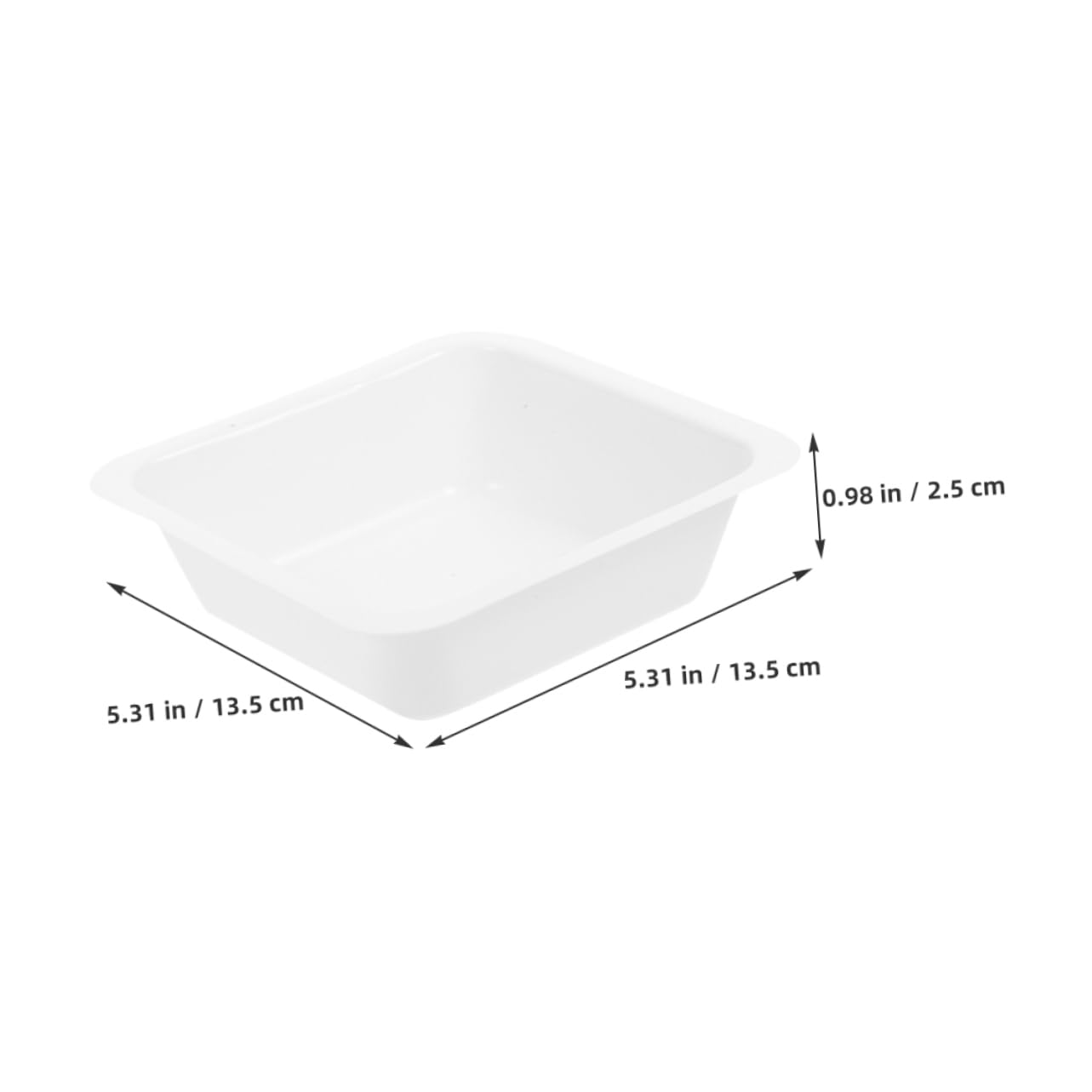 Garneck 10 Pack Mini Weighing Pans Square Weighing Dishes Small Vessels for Lab Accurate Mini Containers