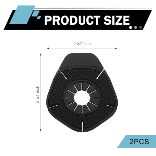 winterrock 2PCS Car Wiper Arm Hole Protection Pads, Soft Silicone Car Wiper Pivot Guard, Anti-Leaf Dust-Proof Auto Windshield Wipers Arm Hole Protector Cover, Universal for Vehicle Truck SUV (Black) - Thumbnail 2