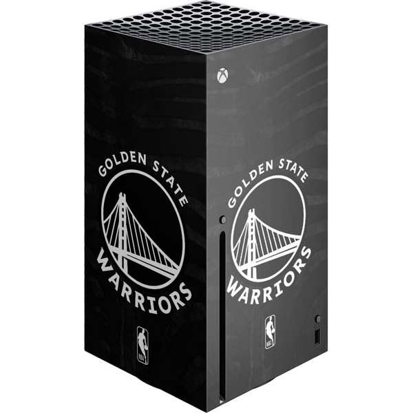 Skinit Decal Gaming Skin Compatible with Xbox Series X Console - Officially Licensed NBA Golden State Warriors Black Animal Print Design