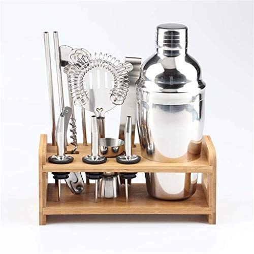 Set de coctelera 12 piezas de acero inoxidable miniatura 1