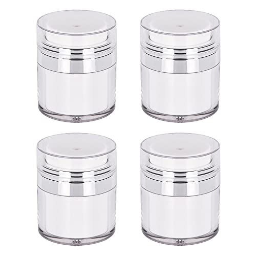 4pack Vacuum Moisturizer Jar, Cream Jar Vacuum Bottle Dispenser, Pump Jars For Lotions And Creams (1 oz*4pack)