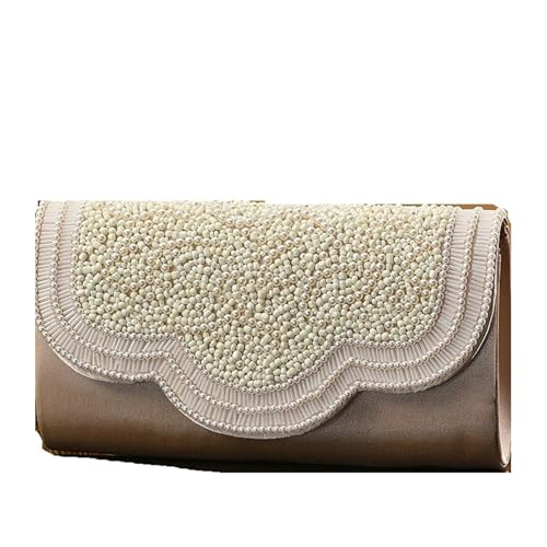 Pochettes suspendues à l'épaule en broderie dorée pour banquets